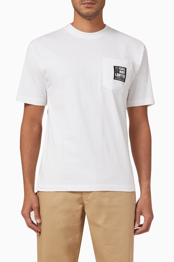 

24-hour Lawyer Service T-shirt in Cotton, White