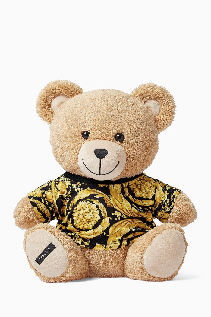 Barocco Logo Teddy Bear in Plush, Neutral