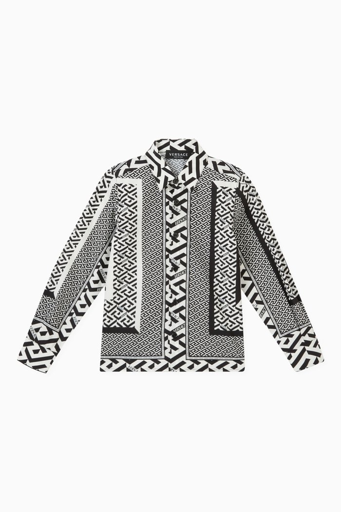 

La Greca Polo Shirt in Cotton, Multicolour