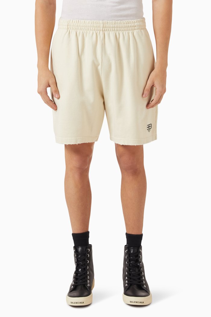 

BB Sweat Shorts in Fleece Jersey, Neutral