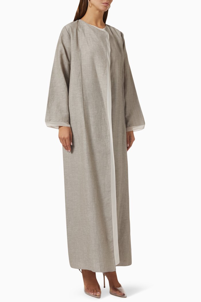 

Abaya in Linen, Neutral