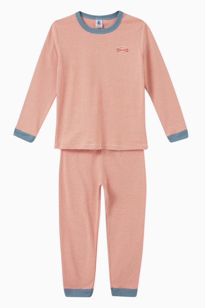 

Striped Pyjamas in Cotton, Set of Two, Red
