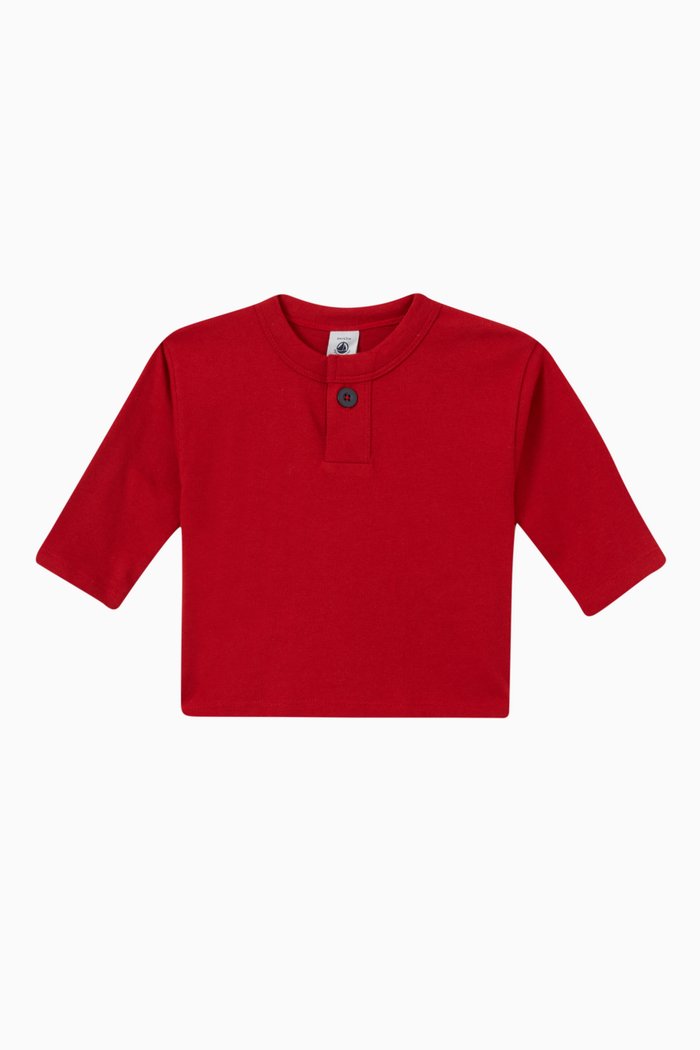 

Long Sleeves T-shirt in Cotton, Red