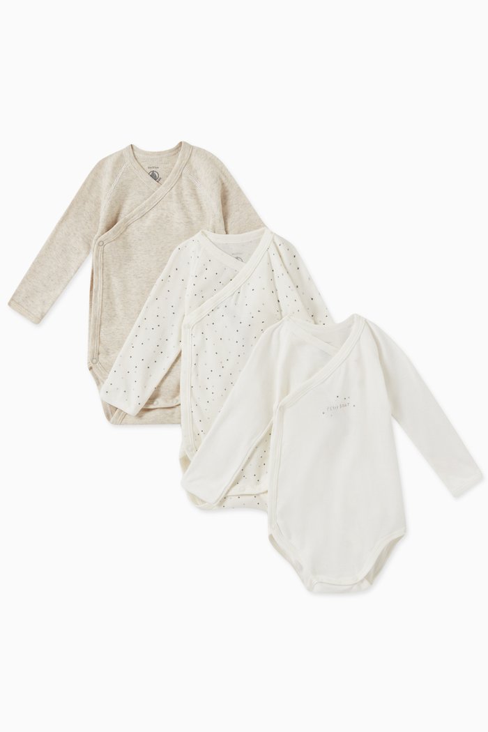 

Bodysuits in Organic Cotton, Set of 3, Multicolour