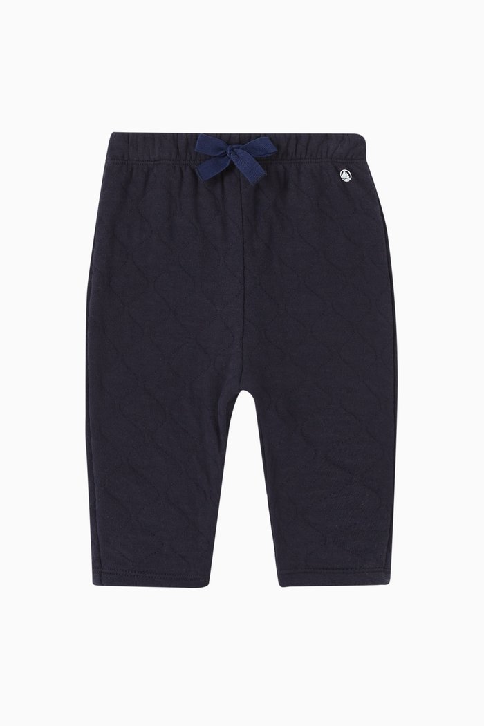 

Quilted Pants in Cotton, Blue