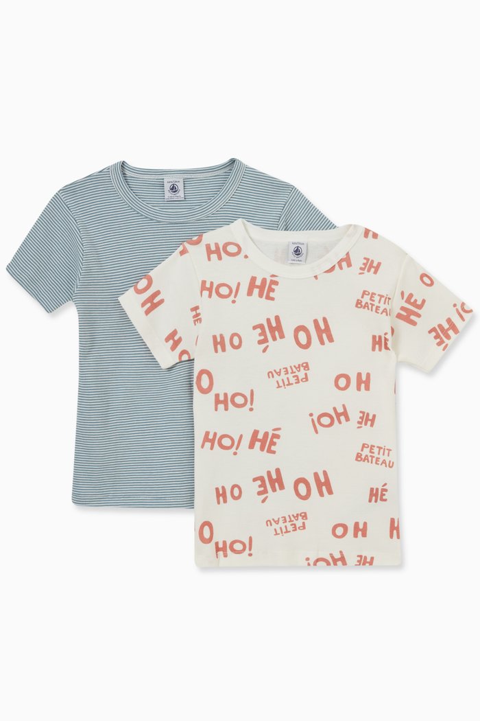 

T-shirts in Organic Cotton, Set of two, Multicolour
