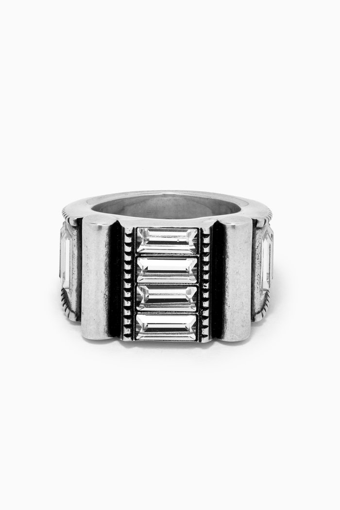 

Empire Crystal Ring in Metal, Silver