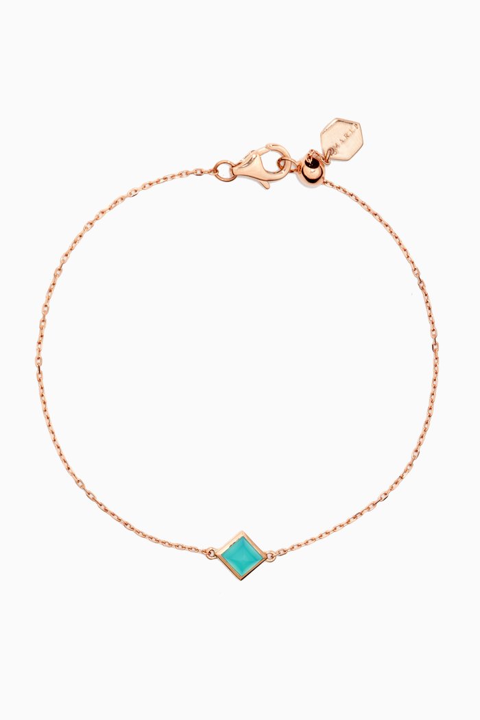 

Cleo Pyramid Bracelet in 18k Rose Gold