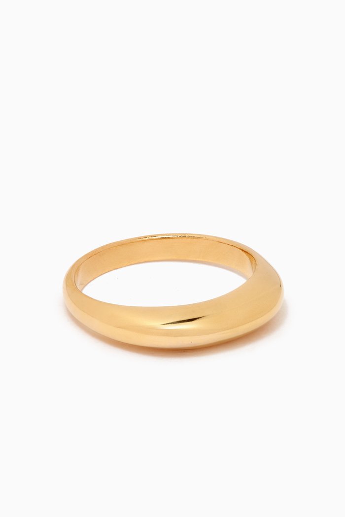 Medium Bumpy Ring in Metal, Gold