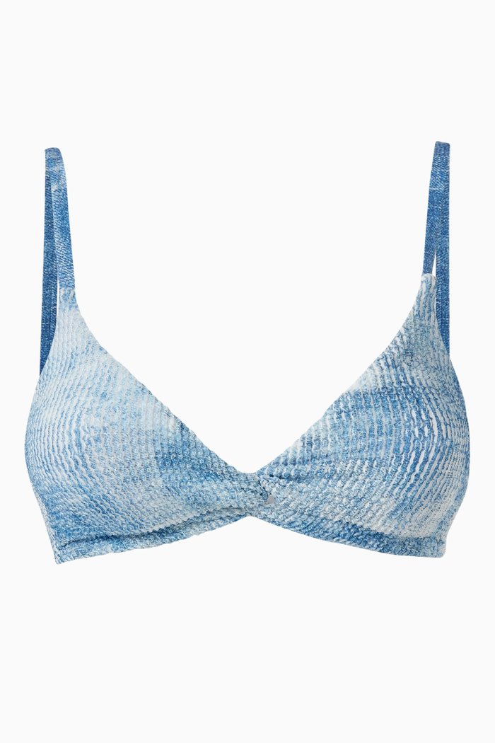 

Always Fits Twist Bikini Top, Blue