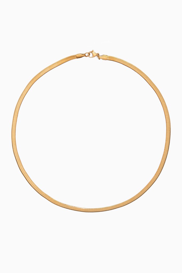 

Raia Waterproof Necklace in 18kt Gold-plated Stainless Steel