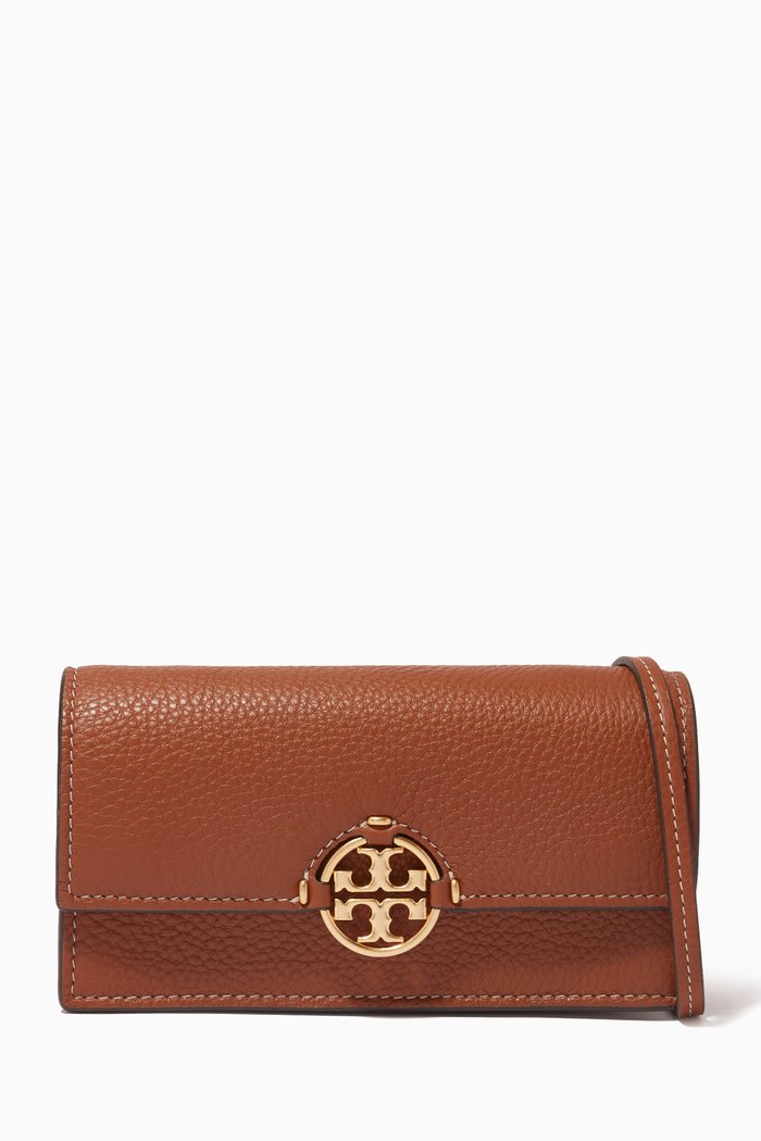 

Miller Crossbody Wallet in Smooth Leather, Brown