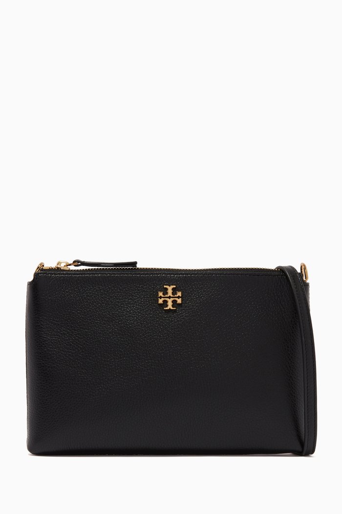 

Kira Crossbody Bag in Pebbled Leather, Black
