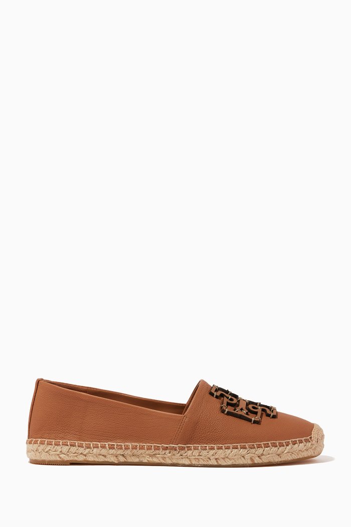 

Ines Espadrilles in Smooth Leather, Brown