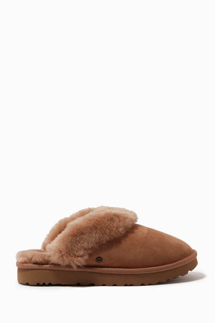 

Classic Slipper in Lamb & Sheepskin Fur, Brown