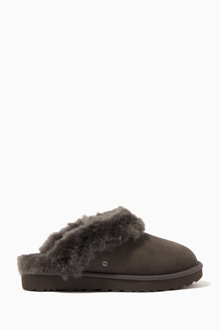 

Classic Slipper in Lamb & Sheepskin Fur, Grey
