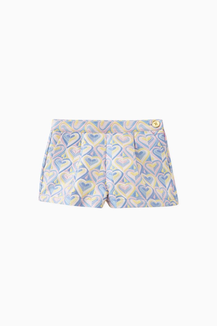 

Vanessa Heart Shorts in Jacquard, Yellow