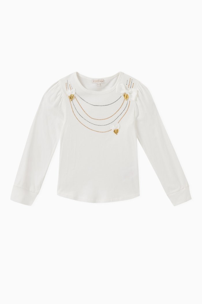 

Katty Top Snowdrop T-shirt in Cotton, White