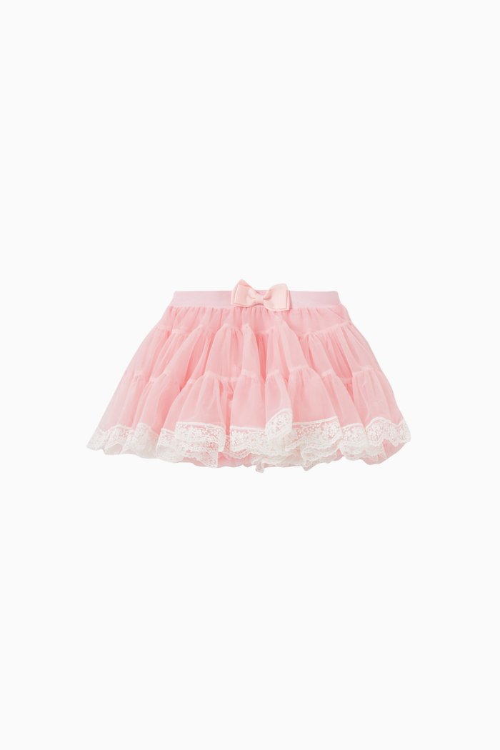 

Claridges Lace Tutu Skirt in Tulle, Pink