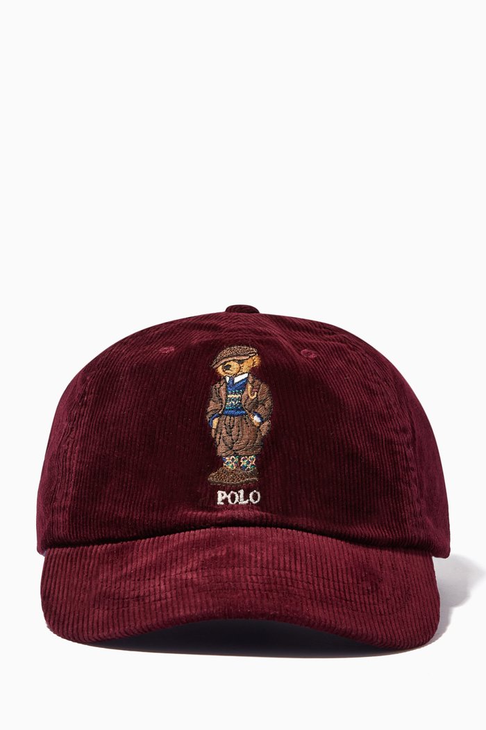

Polo Bear Ball Cap in Corduroy, Green