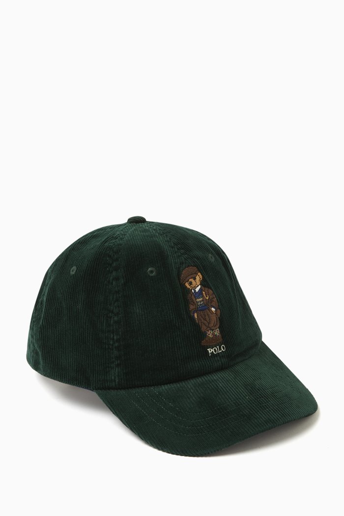 

Polo Bear Baseball Cap in Corduroy, Neutral