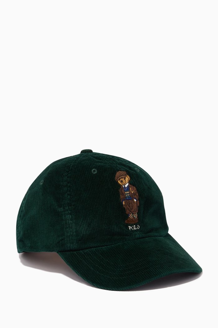 

Polo Bear Ball Cap in Corduroy, Neutral