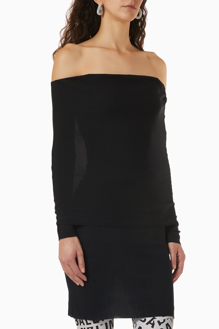 

Double Layer Top in Nylon, Black