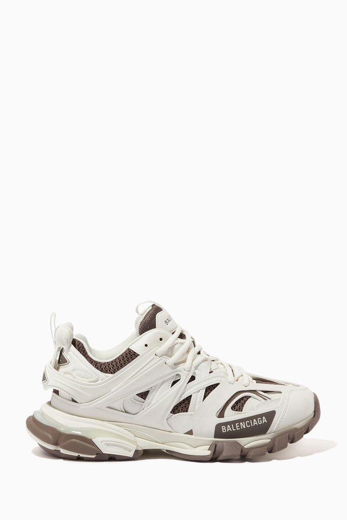 

Track Bi-colour Sneakers in Mesh & Nylon, Grey