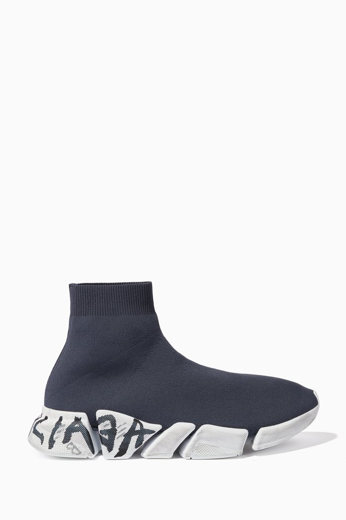 

Speed 2.0 Graffiti Sneakers in Recycled Knit, Grey
