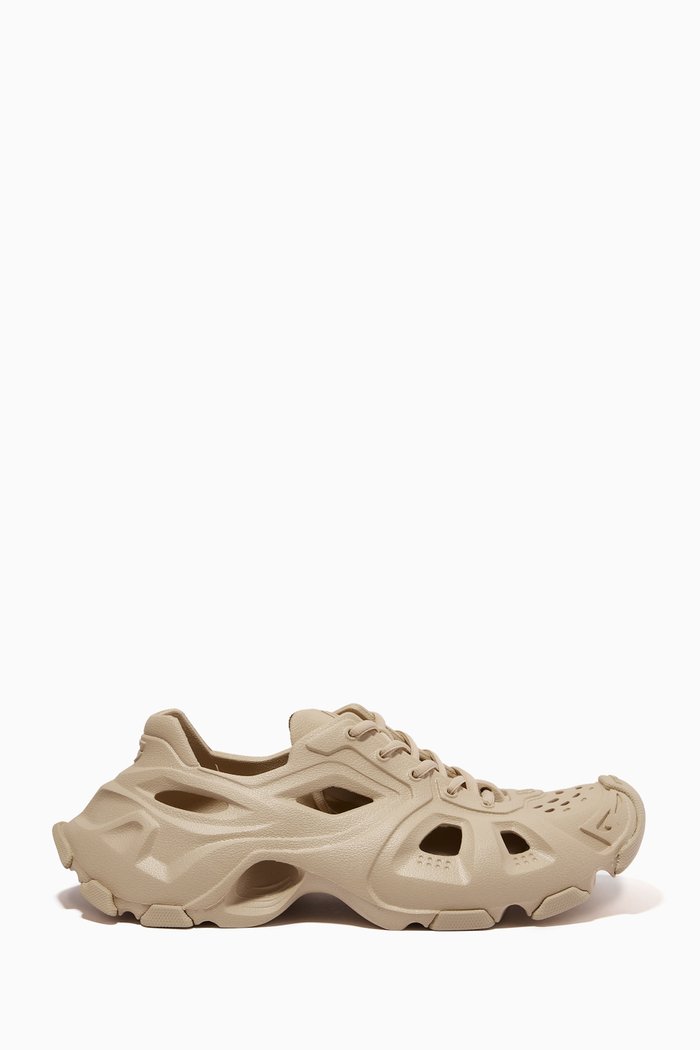 

HD Lace-up Low-top Sneakers in Rubber, Neutral