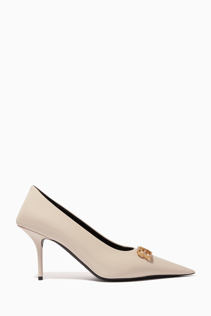 

Square Knife BB 80 Pumps in Shiny-leather, Neutral