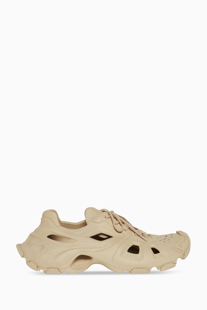 

HD Lace-up Low-top Sneakers in Rubber, Neutral