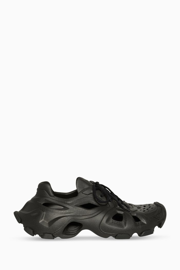 

HD Lace-up Sneakers in EVA Rubber, Black