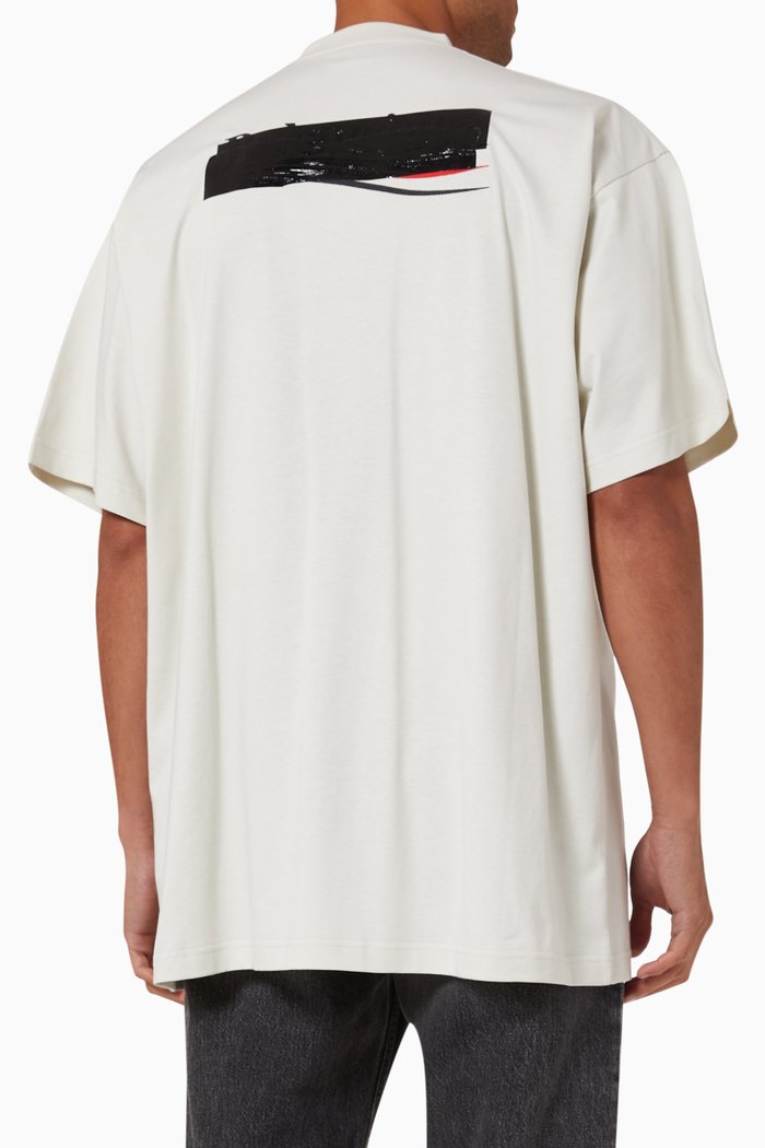 

Political Campaign Oversized T-shirt in Vintage Jersey, Neutral
