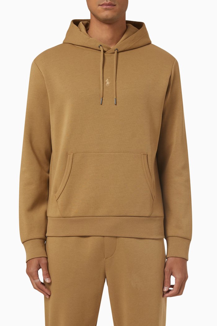 

Logo Hoodie in Double-knit, Neutral