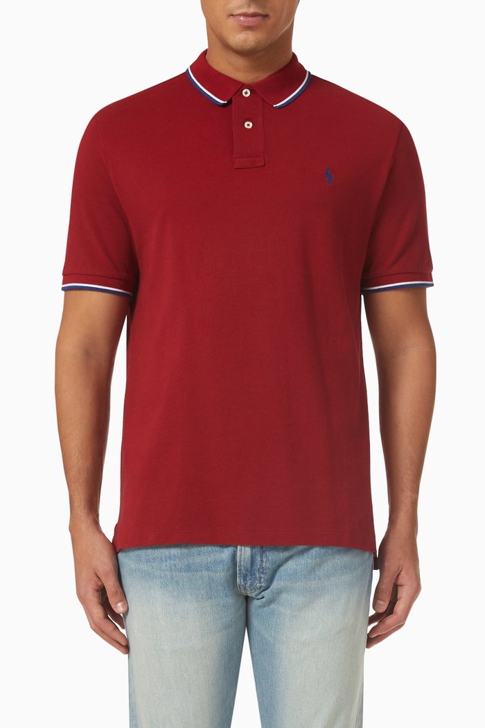

Polo Shirt in Cotton, Red