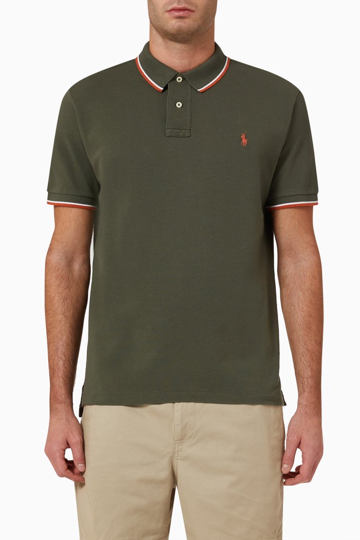 

Polo Shirt in Cotton, Green