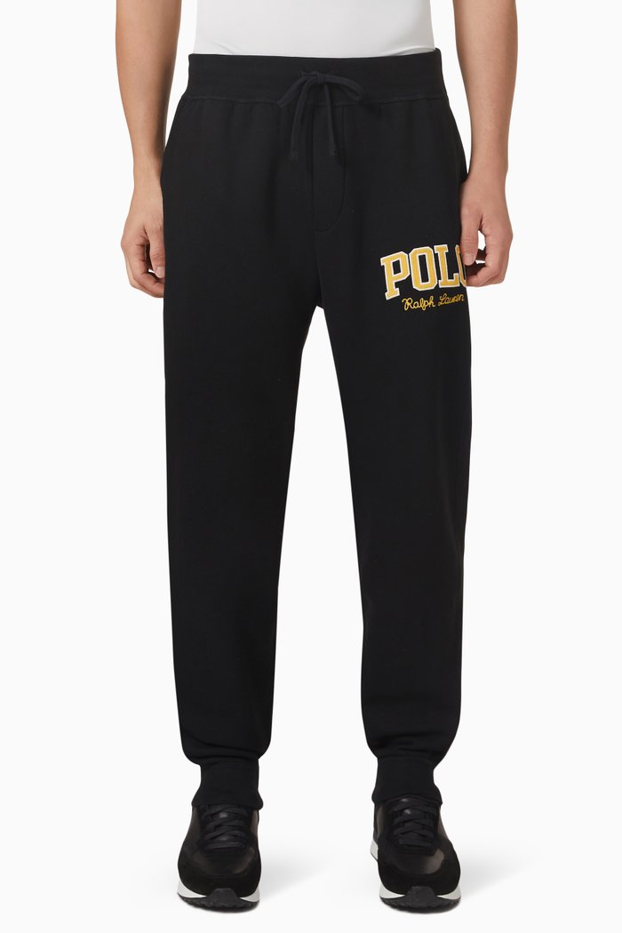 

Logo Sweatpants in Fleece, Black