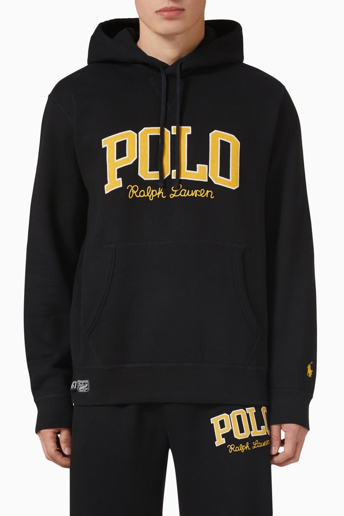

Logo Hoodie in Fleece, Black