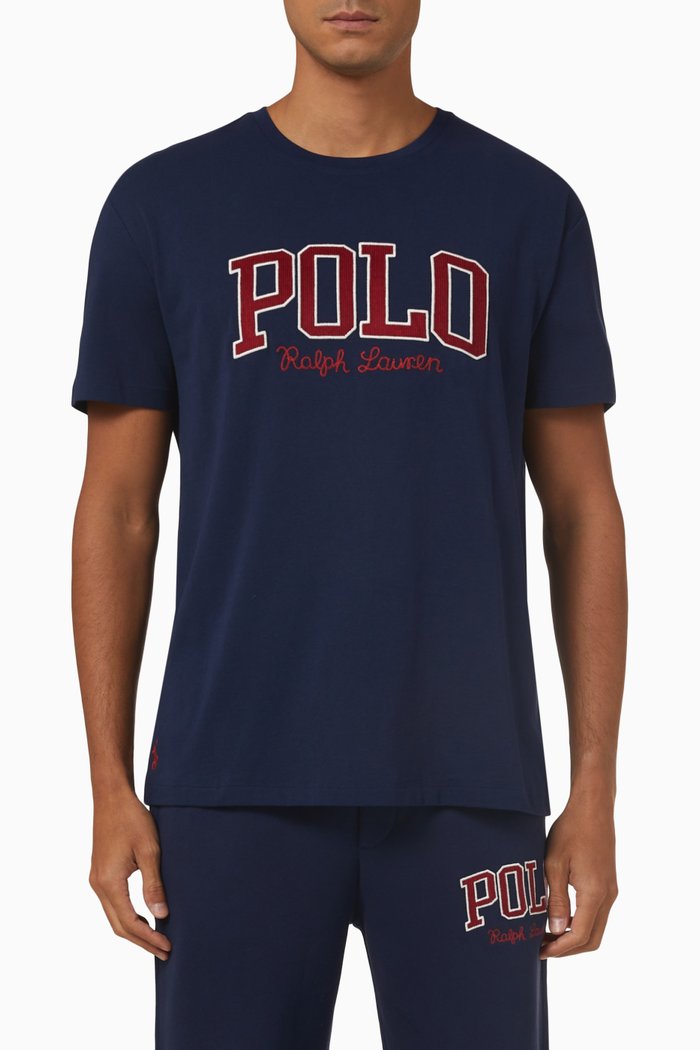 

Logo T-shirt in Cotton Jersey, Blue