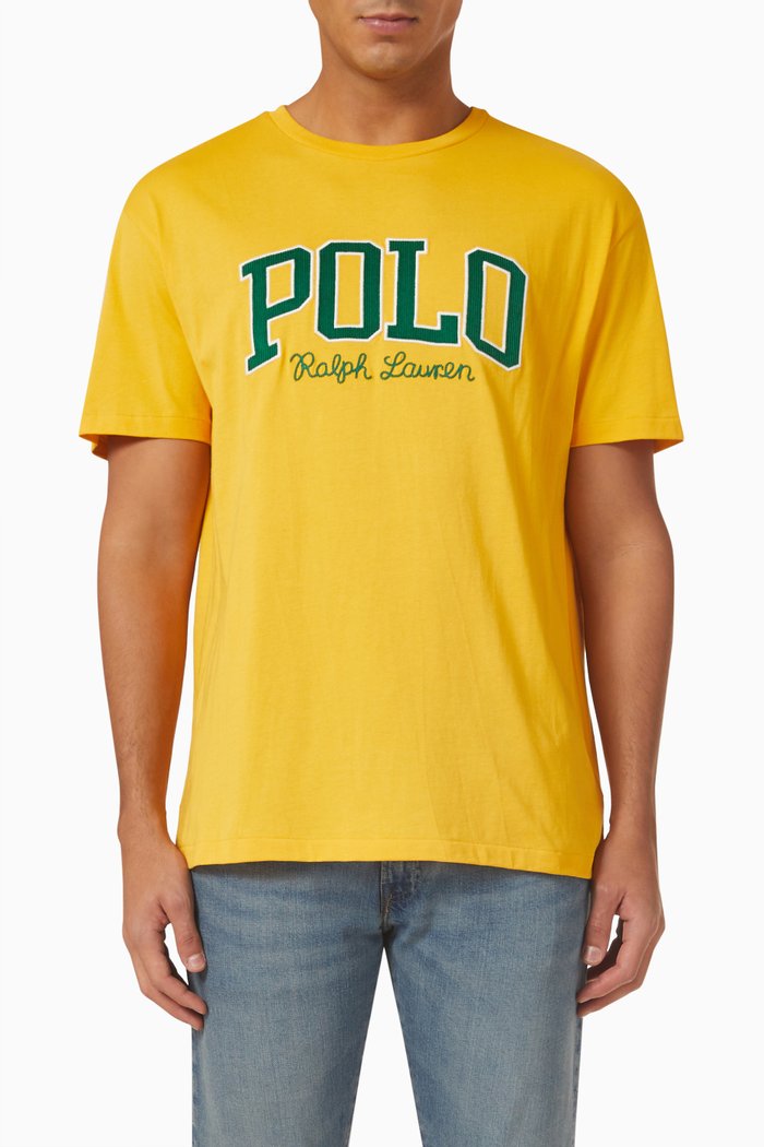 

Logo T-shirt in Cotton Jersey, Yellow