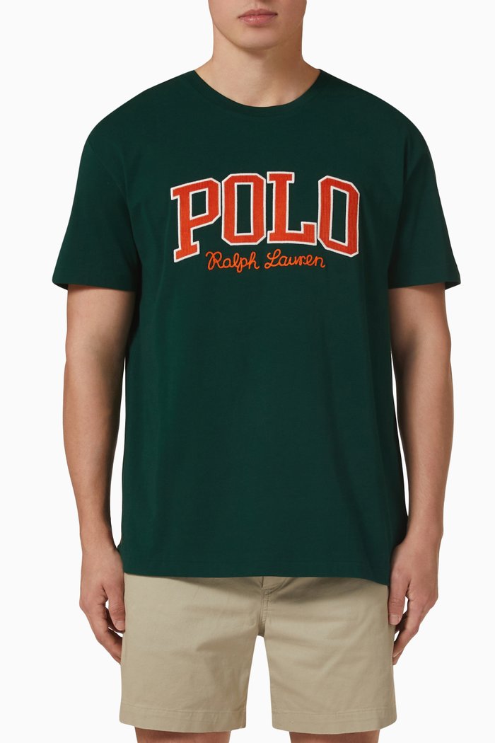 

Logo T-shirt in Cotton, Green