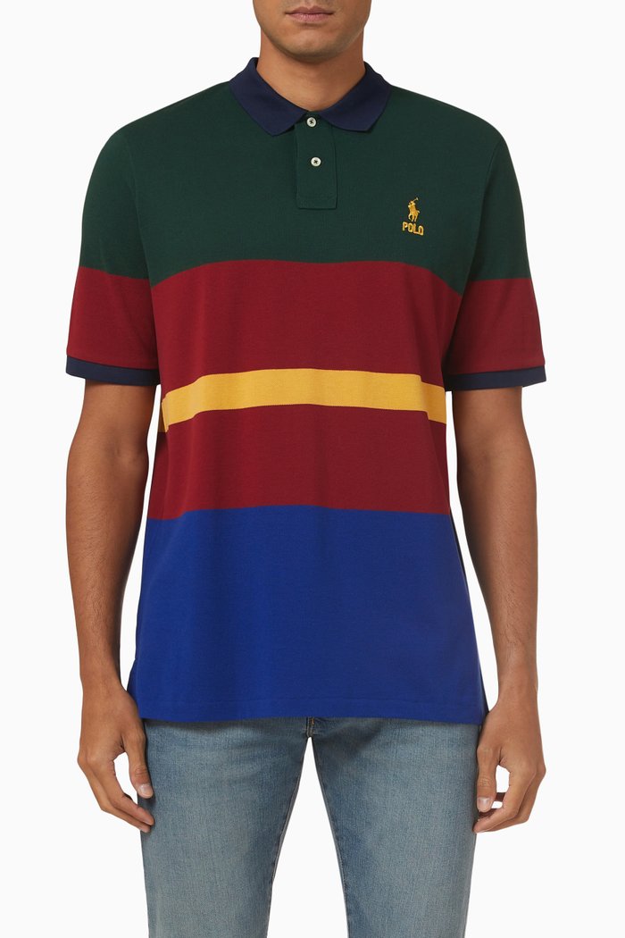 

Polo Shirt in Cotton Piqué, Multicolour