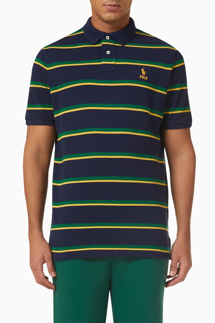 

Polo Shirt in Cotton, Blue