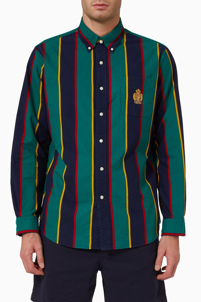 

Long Sleeve Shirt in Cotton, Multicolour
