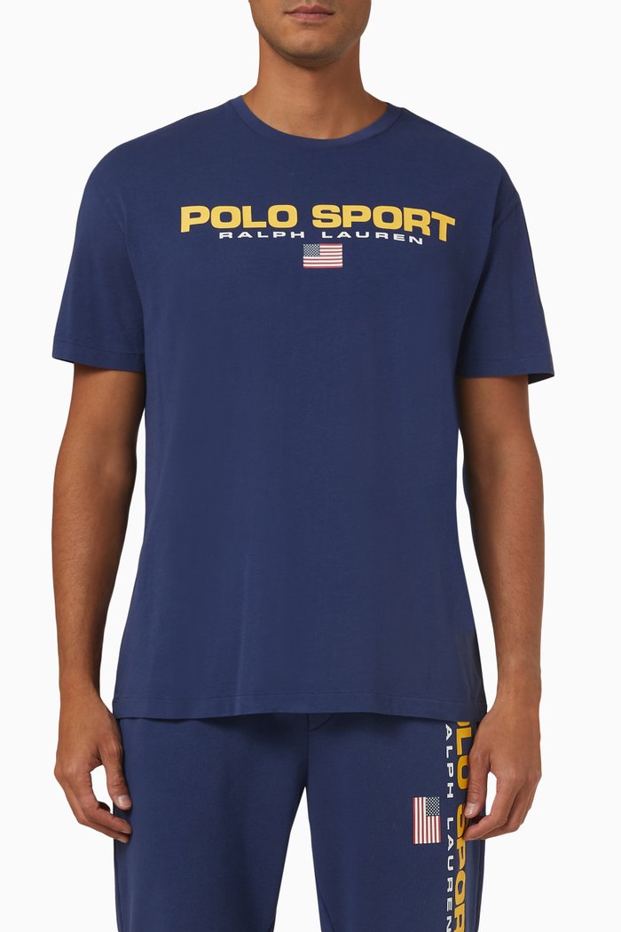 

Logo T-shirt in Cotton Jersey, Blue