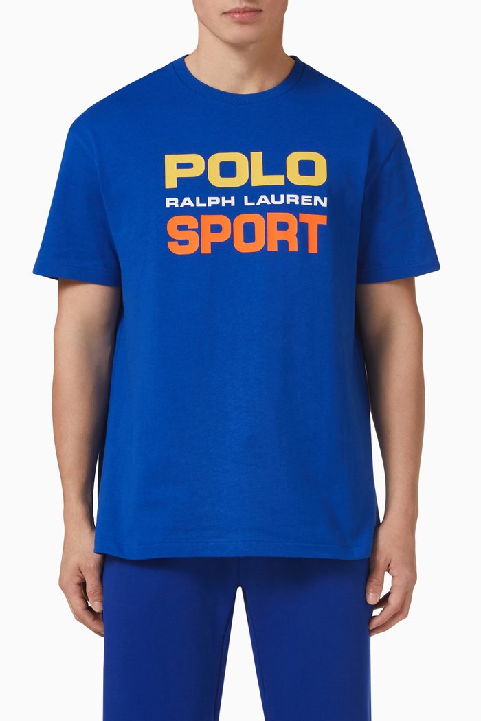 

Logo T-shirt in Cotton Jersey, Blue