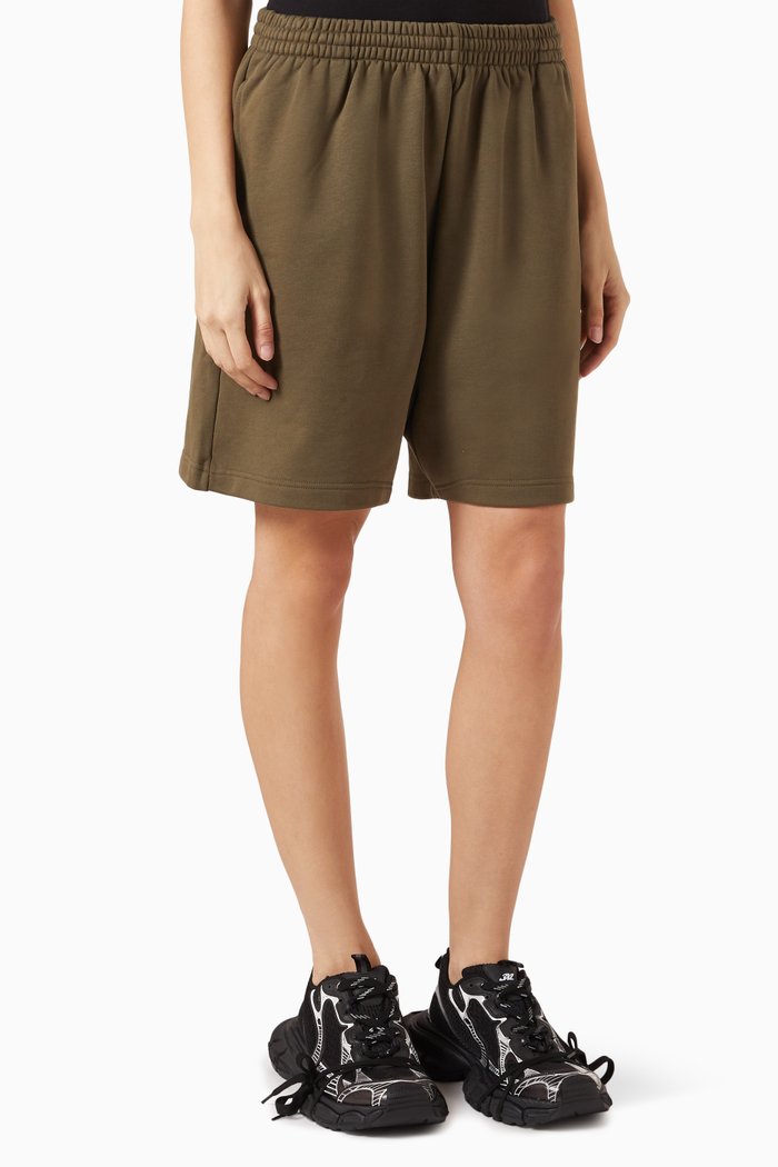 

Political Campaign Sweat Shorts in Cotton Fleece, Brown