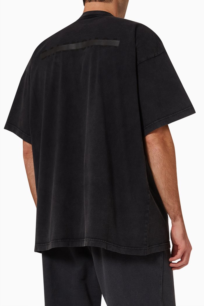 

Oversized T-shirt in Cotton Jersey, Black