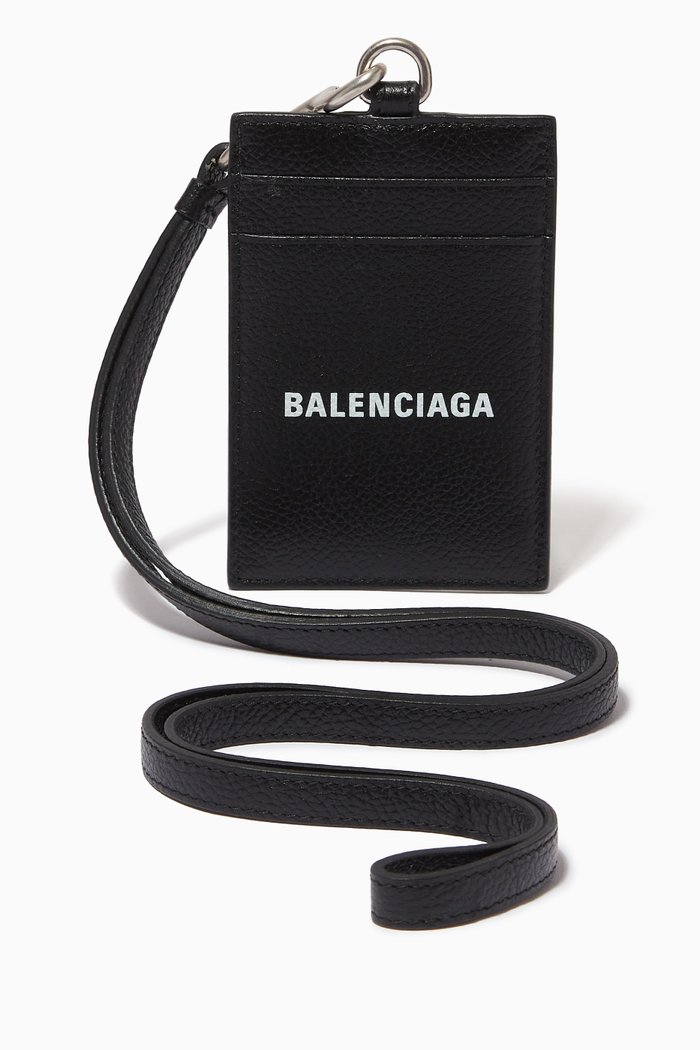 

Cash Card & Badge Holder in Leather, Black